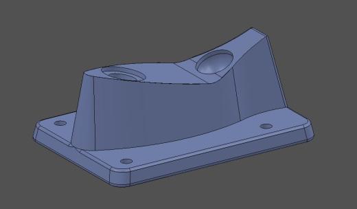 带轮子的滑板3D型号缩略图